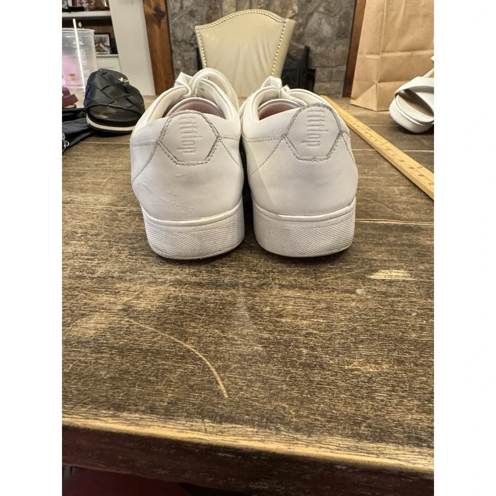 Fit Flop Urban‎ White Leather Rally Sneaker Women's Size 11